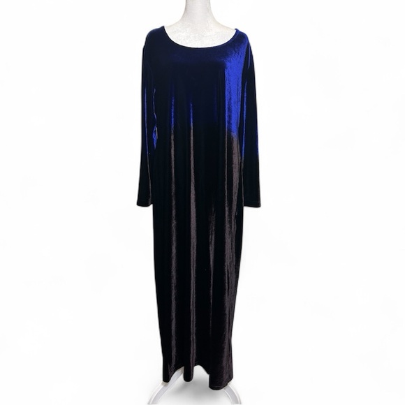 Liz Claiborne Velour Maxi Dress | Size XL - Picture 1 of 10